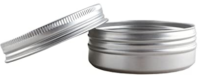 FRCOLOR Lot de boîtes en poudre acrylique pour les yeux - Boîte vide en aluminium - Porte-monnaie transparent - Boîte de voyage pour articles de toilette - Pour les voyages - Cirage à chaussures -