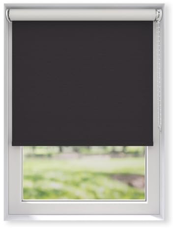EFIXS Thermorollo White Reflex, Breiten: 43-243 cm, Höhe bis 275 cm, Hier 133 x 190 cm (BxH) Anthrazit, Verdunklungsrollo mit Reflexionsbeschichtung, Kettenzug