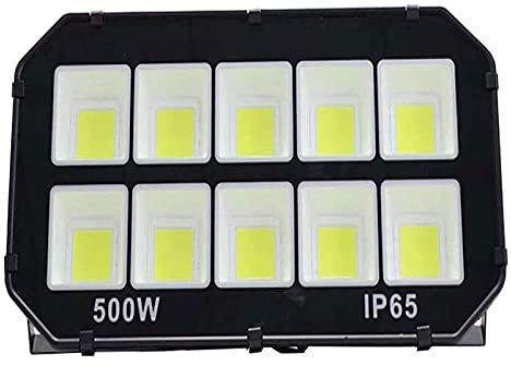 CAFIEDR Proyector LED Proyector LED 500W | Lámpara de Trabajo de Seguridad Impermeable IP65 para Exteriores | Foco LED superbrillante para Luces de Seguridad de Garaje de jardín