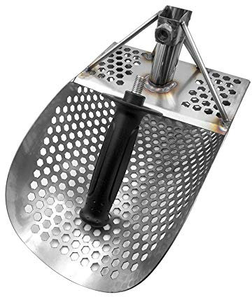 Luminum - Pala de arena para detección de metales con agujeros hexaedros, herramienta de detección de agua para prospección de oro y búsqueda de tesoros.