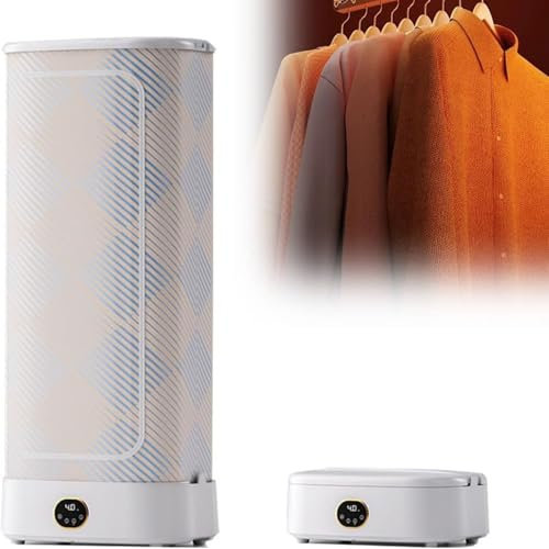 DPLXQPP Plancha Vapor Vertical Automática 1000w,Secadora para El Hogar, Máquina Planchado,con Control Remoto/Caja De Aromaterapia Incorporada,Vaporizador Ropa Plegable para Colgar