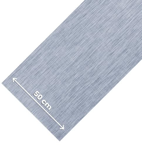 OLIVO.shop Rutschfester Küchenläufer, waschbar, Mehrzweck-Küchenläufer, Meterware, PVC-Läufer mit Rattan-Effekt, Rolle Lotus, Blau (50 x 180 cm)