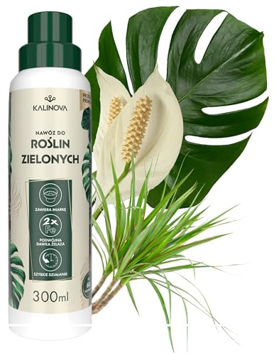 Grünpflanzen-Dünger 300 ml – Flüssigdünger mit doppeltem Eisen – Für Monstera, Zamioculcas, Ficus & mehr – Bis zu 60 L Nährlösung – Premiumqualität KALINOVA