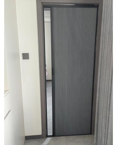 Falttüren Schwarze Wabenfalttür 180 190 200 210 220 Cm Hoch, Wasserdichte Falttüren Für Wohnzimmer/Wohnwagen, Leicht Zu Reinigende Raumteiler, Verdunkelung(62x180cm)