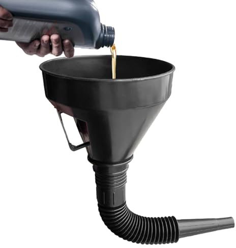 Entonnoir À Pétrole Automobile - Grand Entonnoir D'ouverture, Bec Filtrant Fin Amovible, Fonctionnalité De Flux Lisse, Outil Facile À Nettoyer | Accessoire De Changement D'huile Pratique Pour La Maint