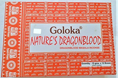Goloka Dragon Blood Natur Räucherstäbchen, 15 g multi