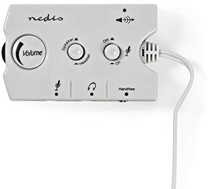 Nedis Analoger Audioschalter 2 x 3.5 mm Stecker 3 x 3.5 mm Buchse 2.5 mm Buchse Elfenbein schwarz