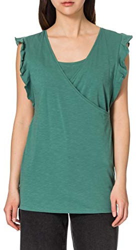 Noppies T-shirt för kvinnor Nurs Ss Edinburg, Blå grana – P699, M