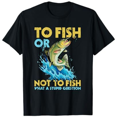 Lustige Angeln Geschenke Für Männer Fishing T-Shirt, Men's, Adults, Fishing Enthusiasts, Short Sleeve, T-Shirt, Black, S