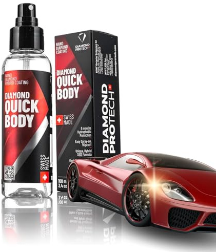 Diamond ProTech Quick Body - Karosserieschutz, Polierschicht und wasserabweisender Schutz gegen Schmutz und Kratzer - Schutz bis zu 6 Monate (100 ml)