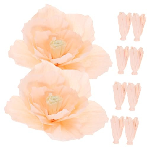 Ciieeo 10 Stück Papierblumen Deko Für Wand Party Und Hochzeit Leichte Künstliche Blumen 7.87X7.87X1.97 Zoll Bunte DIY Blumen Dekoration Für Zuhause Und Feier