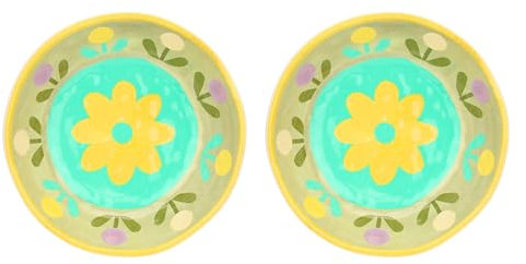 THUN Set 2 piatti fondi in melammina Florianne primavera