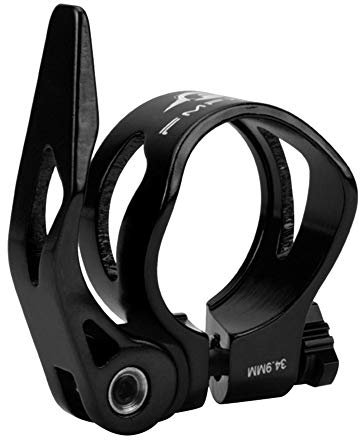 Sattelklemme Aluminiumlegierung Fahrradsitz Postklemme Quick Release Mtb Mountain Road Bike Sattelstützkragen 31,8 mm 34,9 mm Sattelklemme(Black 34.9)