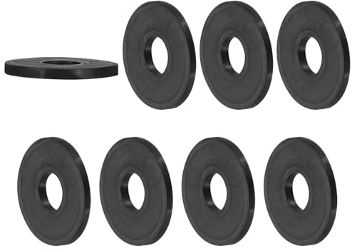 PATIKIL Entretoise en Caoutchouc Polyvalente, 8 Pièces 12mm ID X 35 OD X 3mm T Rondelles D'Isolation Anti-Vibrations en Néoprène pour Boulons Hvac Accessoires de Voiture