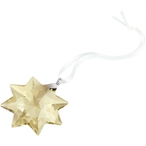 Swarovski Goldfarbener Weihnachtsbaum zum Aufhängen mit Stern, Kristallverzierung – 5692663