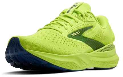 Brooks Men’s Adrenaline GTS 24 Supportive Running Shoe - Acid Lime/Sunny Lime/Navy - 11 Medium
