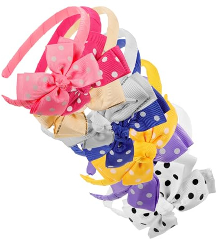 Mikinona 8stücke Bowknot Haarband Für Frauen Bunte Haarreif Mit Schleife Modische Haaraccessoires Atmungsaktiv Und Angenehm Zu Tragen Für Täglichen Gebrauch Und Partys
