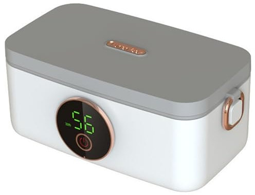 Hintyne Lunch Box Elettrico Senza Fili Lunch Box autoriscaldante da 1000 ml con 6 modalità di temporizzazione scaldavivande Ricaricabile Tramite USB da 16000 mAh