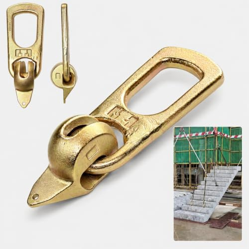 BDHDHWEFE - Abrazadera de elevación de pico de pato resistente para encofrado de hormigón, acero chapado en zinc, clasificación de carga de 1.3 T, gancho de elevación de construcción con abrazaderas