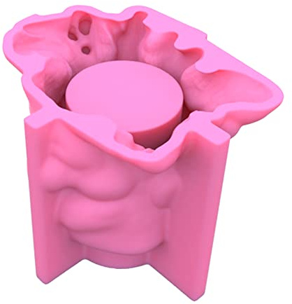 Flowerpot Mold 3D Man Face Tree Stump Cement Silicone Handmade Home Garden Decoration Tool