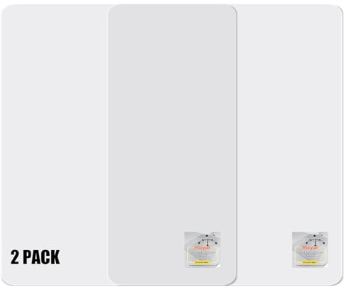 Kuyal 2 Pack 1/5 Thick Office Chair Mat, 40 x48 Heavy Duty Hard Computer Chair Mat, Under Desk Protector Carpeted Floors Mats, Easy Chair Movement, Can be Used on Carpet or Hard Floor, Ship Flat