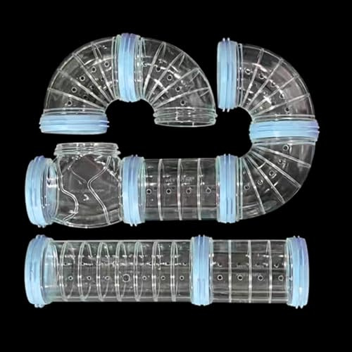 Rennmaus-Tunnelhaus, transparentes Rohr, geeignet für durchsichtige Hamsterkäfig-Zubehör, Hamster-Tunnel