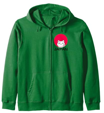 Tops, Camisetas y Accesorios de Viaje con diseño de Gato de la Suerte Sudadera con Capucha
