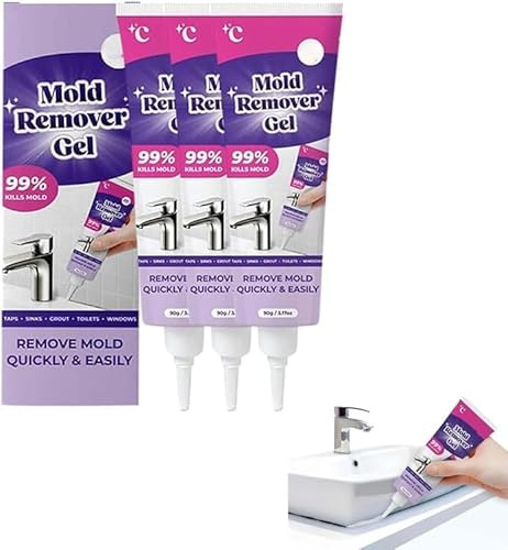 Gel Eliminador de Moho para Selladores y Juntas de Azulejos — Fórmula de Limpieza Profunda Diseñada para Baños, Cocinas, Azulejos, Cristales, Paredes y Juntas