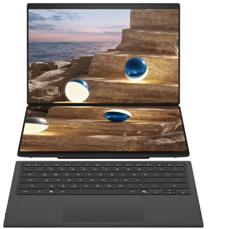 ASUS Zenbook DUO UX8407AA, 14.0 3K Dual Touch OLED, Intel Ultra 9 386H fino a 4.9GHz, RAM 32GB LPDDR5X, Intel Arc Graphics, SSD 1TB M.2 PCIe, Win 11 Home, Wi-Fi 7, BT 5.4, 3 anni garanzia