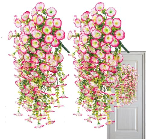 Konstgjorda Petunior 2 Stycken Faux Blommor Trädsdekoration