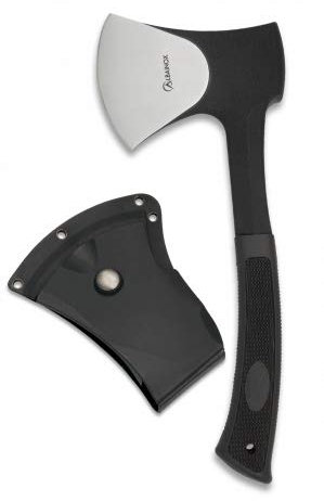 Albainox 31746 Hacha Deportivo ALBAINOX.ABS.C/F. 27.5 Herramienta para Caza, Pesca, Camping, Outdoor, Supervivencia y Bushcraft + Portabotellas de regalo