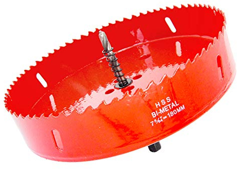 180mm hålsåg LAIWEI hålskärare, för borrning av trä, aluminiumprofiler, gips, PVC och annat