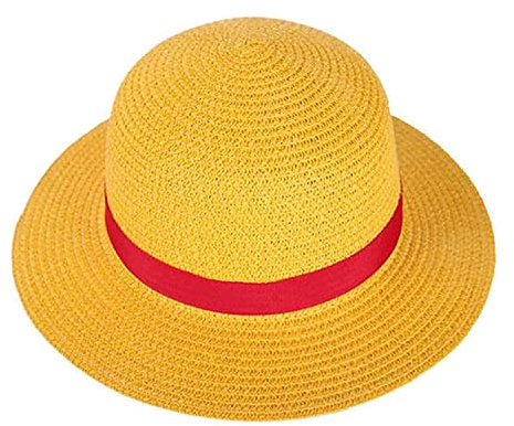 Dremokay Anime Straw Hat Cartoon Cosplay Sun Cap One Straw Hat Piece Flat Hats Adult Unisex