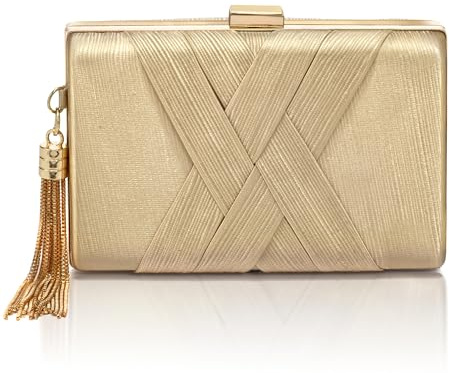 Evening Clutch Bag Solid Color Classic Shoulder Bag Bridesmaid Bag Formal Handbag Suitable for Wedding/Prom/Black Tie Events