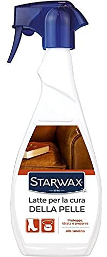 STARWAX - Latte per la cura della pelle - cura, idrata e preserva - alla lanolina - Spruzzatore 500ml - senza risciacquo - Produzione francese - Pratico e facile da utilizzare
