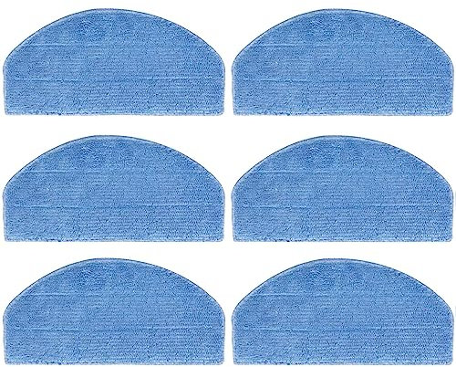 Moupaa 6 Stück Mopptücher Ersatz für Tikom G8000, G8000 Pro für Honiture G20, für Laresar Evol 3 Roboter-Staubsauger-Ersatzteile