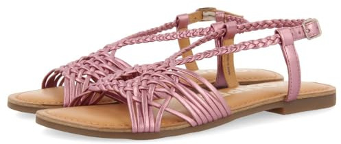 GIOSEPPO Sandalias Rosas DE Piel con Tiras Cruzadas para Mujer AIDONE