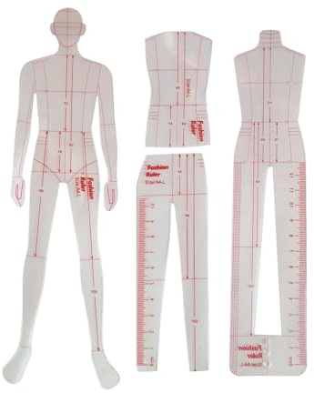 kowaku Règle de modèle règle de Couture règles d'illustration de Mode, Conception de modèles humanoïdes de Couture pour Costumes Tailleurs créateurs de Robes