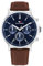 Tommy Hilfiger Multi Zifferblatt Quarz Uhr für Herren mit Braunes Lederarmband - 1710585