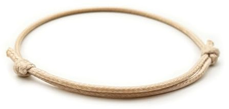 EVEMATE Dezentes einfaches Armband | Handgemachtes dünnes Surfer Band aus gewachster Baumwolle | Geschenk Freundschaftsarmband | Viele Farben