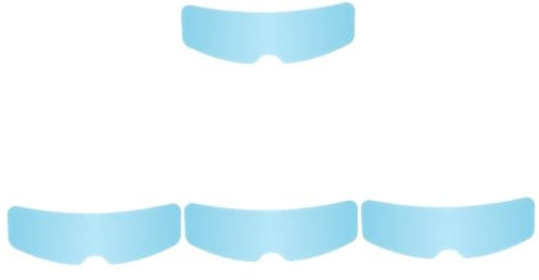 GLEAVI 4pezzi Pellicola Anti-appannamento Per Caschi Da Film e Resistente Alla Nebbia Per Visiera Alta e Sicurezza Condizioni