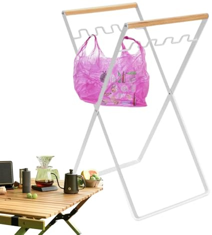 Camping-Müllsackhalter, Outdoor-Müllbeutelhalter – leicht, faltbar, geistiger Müllsackständer für Outdoor, Camping, Hinterhof