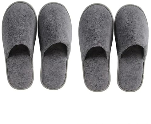 FYKZQWDS 4 Pcs Hotel & Travel Slippers for Women - Spa & Bathroom Slippers for Swimming Pools & Airline Use
