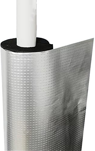 Auto-scellant Tuyau Tubes Isolation Isolation/isolation Phonique Tuyau D'isolation en Papier D'aluminium pour L'isolation Des Tuyaux D'eau Extérieurs ID 22.0-110.0 mm, Épaisseur 15.0 mm(ID89.0mm)