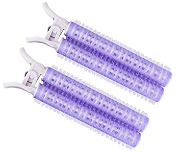 Lot de 2 pinces à cheveux en forme de racine - Lavables - Violet clair