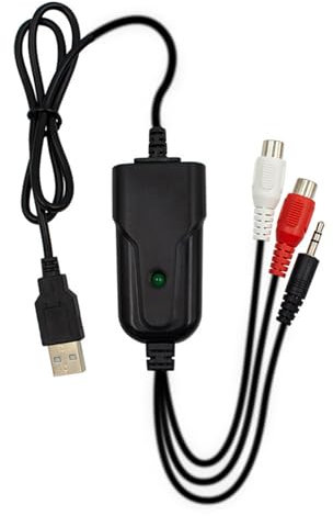 Limtula USB Auditory Capturing Card For Digitizing Old Recorder Tapes Into MP3 Format