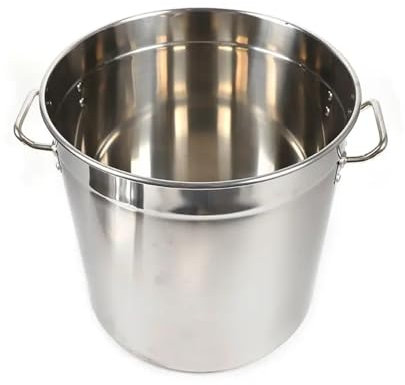 YGMNQAL Suppentopf 35L Stielkasserolle Suppentopf Mit Deckel Edelstahl Universal Gulaschkessel Camping Kochtopf