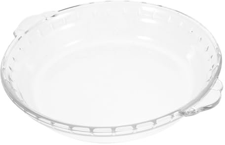 Holibanna Glass Pan Plate Microwave Oven Dish for Baking Serving Microwave Glass Bowl for Household Kitchen Use