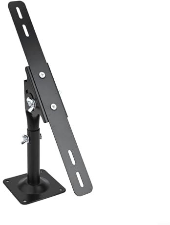 Soportes de montaje de inclinación para panel solar ajustable que soportan hasta 50 W panel solar para marco, cobertizo, caravana, barco o montaje en tierra