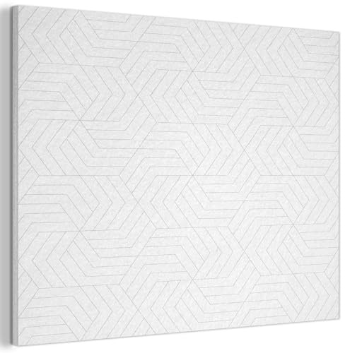 MuchoWow© Wandbilder Akustikpaneele 70x50 cm Filz Deko Wohnung Bild Wohnzimmer Wandpaneele Schallabsorber Wand Bilder Wandpaneel Wall Decor Grafisch - Muster - Modern